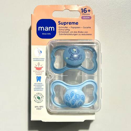 Supreme16+日用安抚奶嘴/超薄防龅牙/海外本土版/16个月以上双支