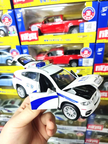 合金开门车警车宝马悍马科迈罗