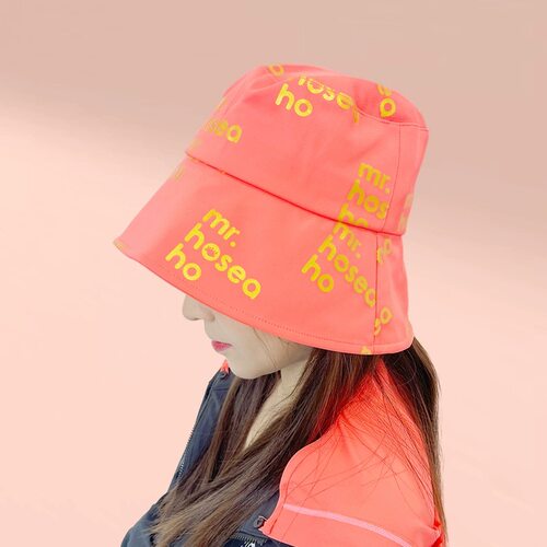 hoii后益新品hosea标志圆筒帽 夏季出行户外串标遮阳帽女防紫外线