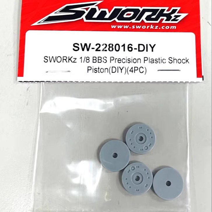 SW-228016-DIY  SWORKz 1/8 BBS 高精度避震器活塞(無孔)(4PC)