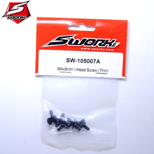 SworkzS35-3 1/8越野車 工頭內六M4x8mm (薄)SW-105007A