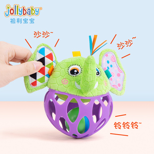 jollybaby婴儿手抓球宝宝扣洞洞玩具球新生儿触觉感知训练益智
