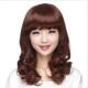 假发女士中长发中年妈妈时尚 气质齐刘海自然蓬松修脸长卷发全头套
