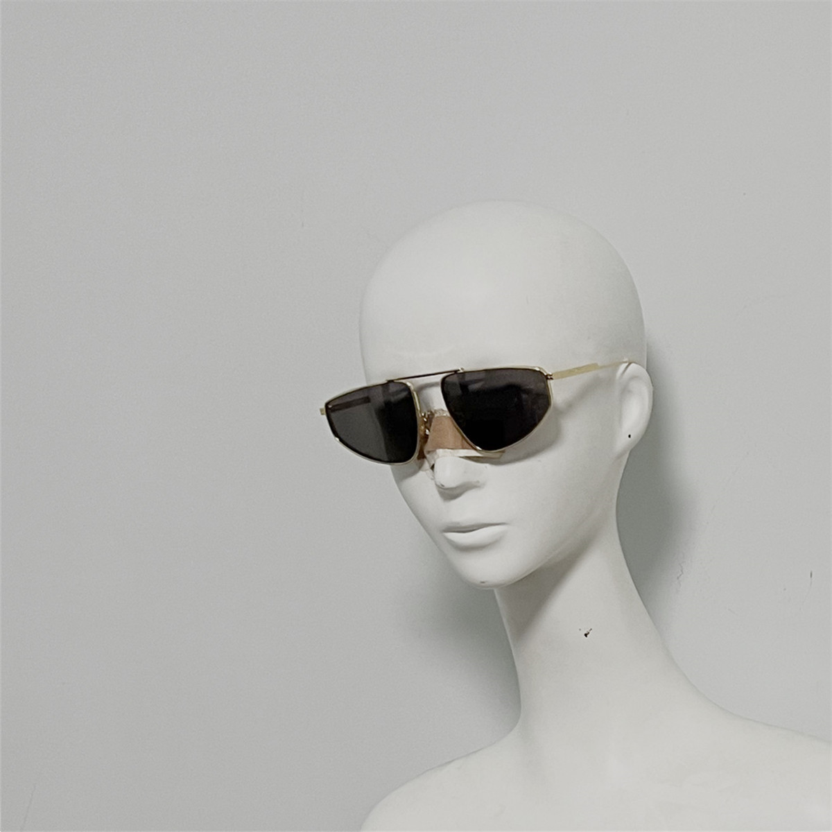 B和V 1466 金属猫眼款太阳镜 超大框墨镜 黄色夜视镜片 26年新款