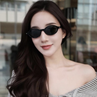 意产板材眼镜 25年新款 太阳镜 文艺范小椭圆框墨镜 光学镜 SL751