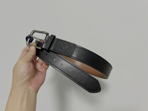 B07-03 糖针扣商务正装皮带 二层移模牛皮真皮腰带适合2尺2-4左右