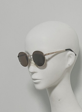 GU7363 猜主线款小圆框太阳镜 文艺范修脸墨镜 细微瑕疵 亏本清货