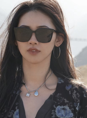 A61 超大方框修脸太阳镜 意产进口板材墨镜 INS热款 库存清货福利