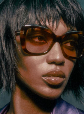 TF1008 意产进口定制板材太阳镜 超大框修脸猫眼款墨镜 25年新款