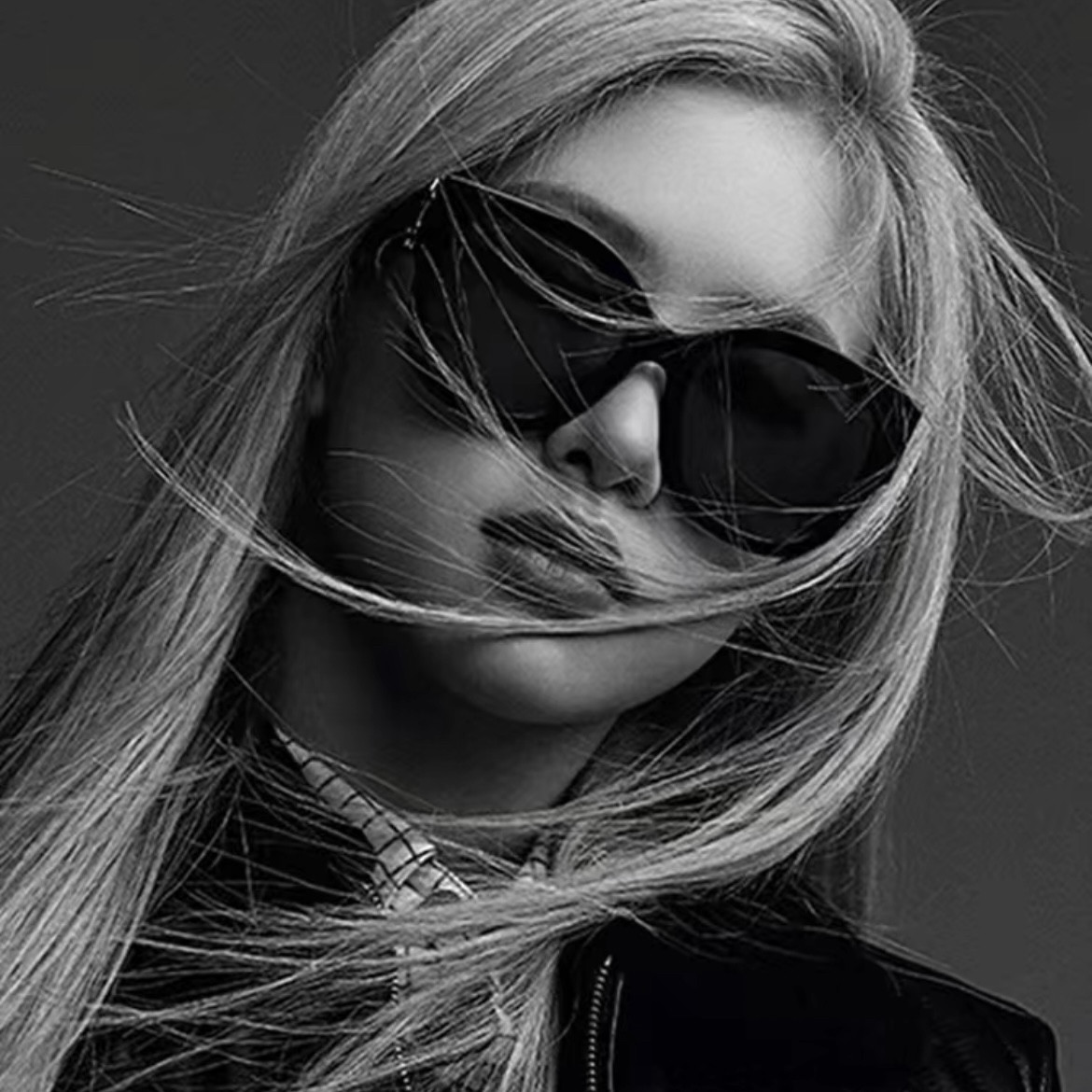 SLM95 意产进口板材超超大框修脸太阳镜 方圆款墨镜 亚洲板 INS款