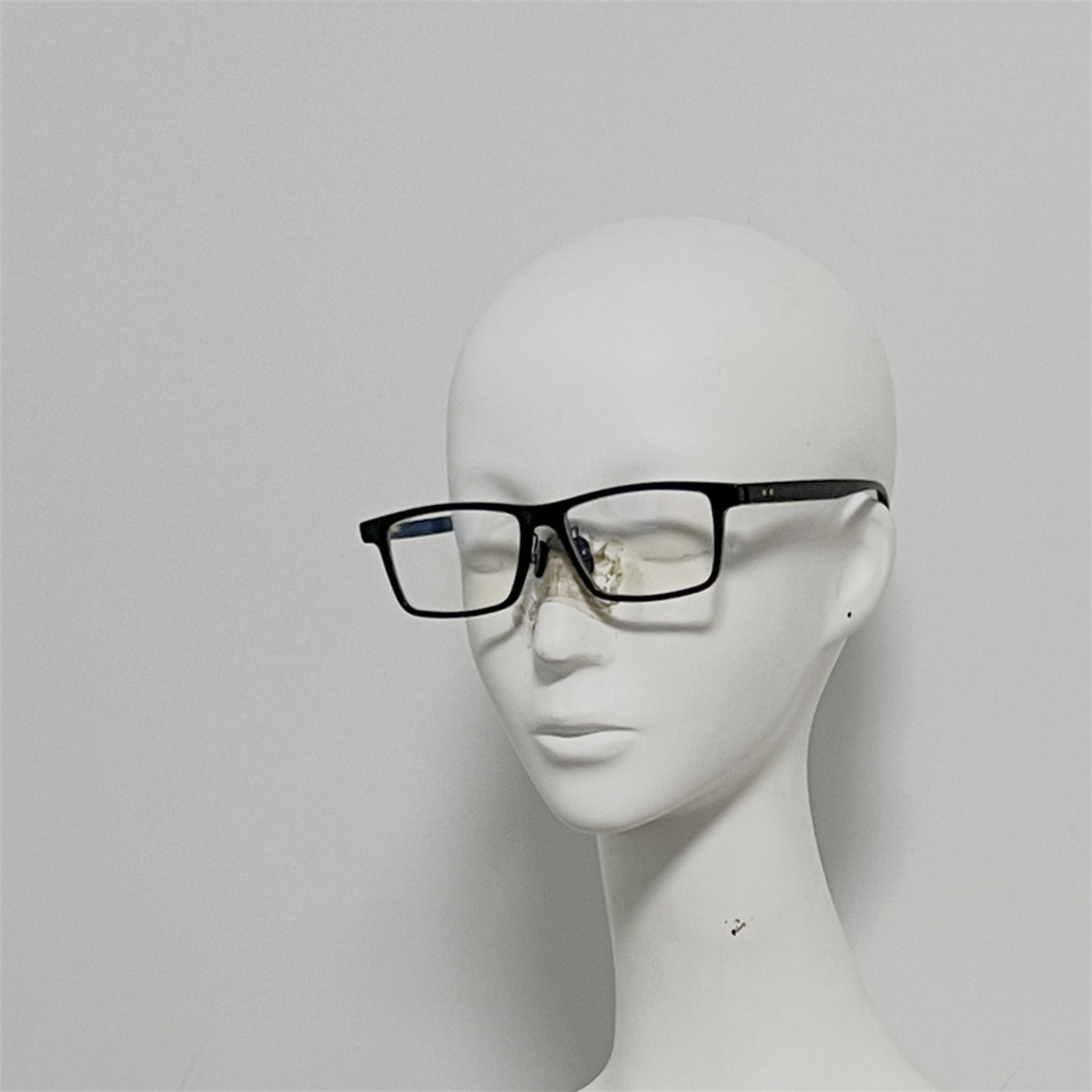 352 纯天然水牛角框配钛金属铰链眼镜 光学镜 配光镜 超大方框