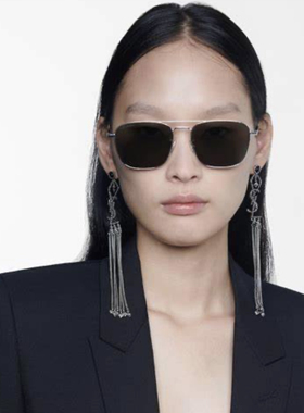 SL309 复古双梁超大框方圆款太阳镜 钛金属防过敏墨镜 25年订单