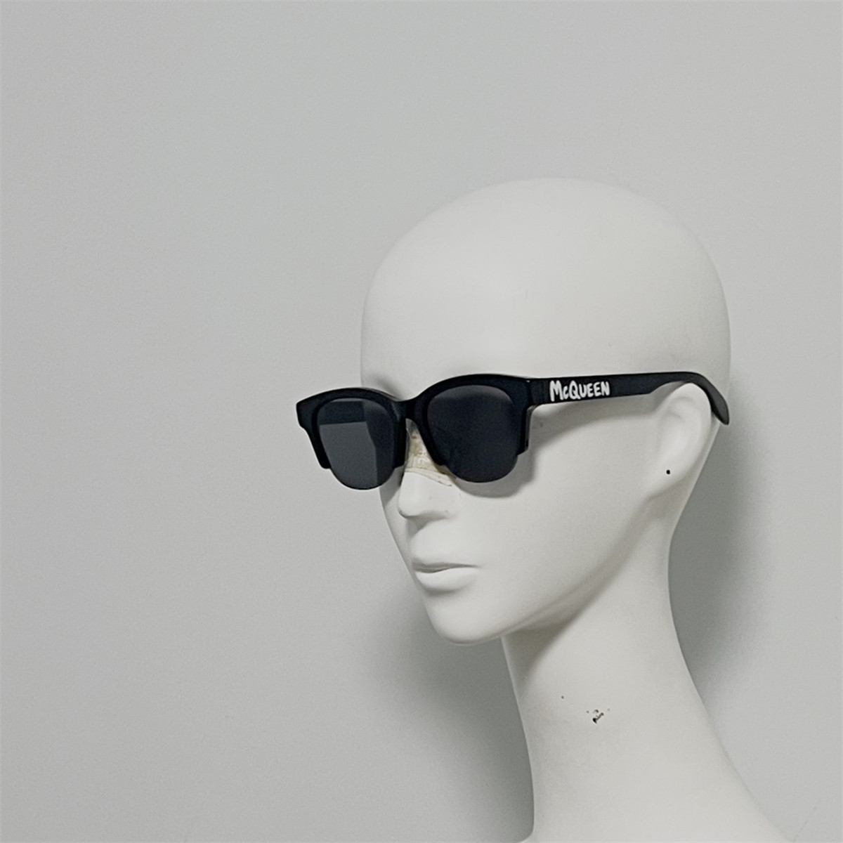 AM0406 英伦鬼才设计师 MQ主线方框修脸墨镜 意产板材半框太阳镜