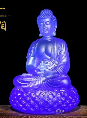 居家供奉琉璃如来摆件寺庙佛像