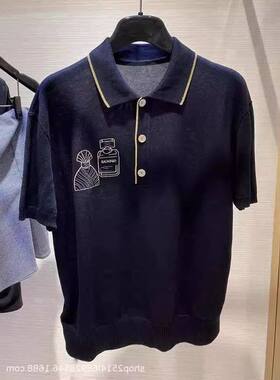 哥家新款2024经典olo短袖针织