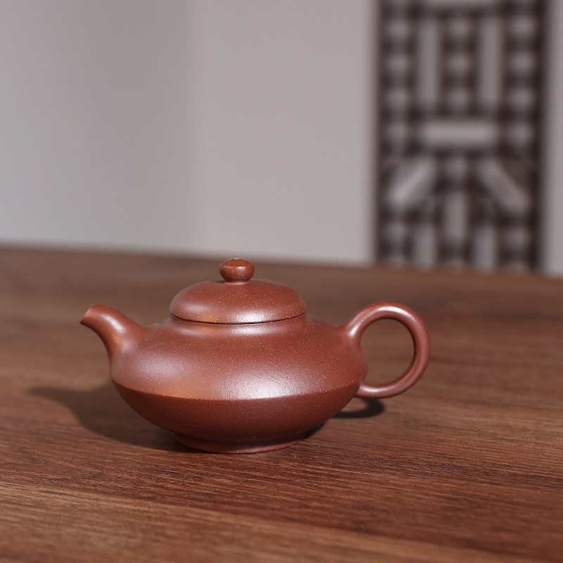 宜兴紫砂壶黄龙山原矿底槽清合欢茶壶壶手工工夫茶具文人器一手壶