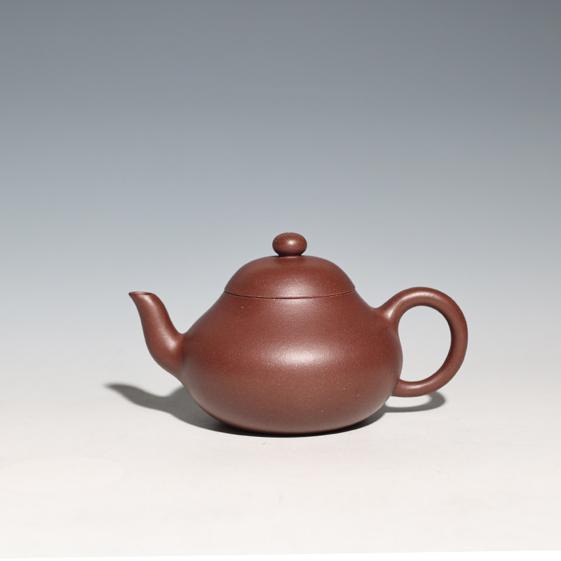 原矿黄龙山老紫泥梨形茶壶正品手工原矿紫砂工夫普洱乌龙茶具