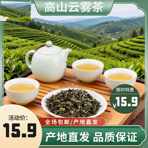 2022高山茶英山绿茶云雾茶