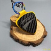 小韩大德新款 摩托车汽车钥匙扣皮挂件真皮碳纤维精品创意个性 定制