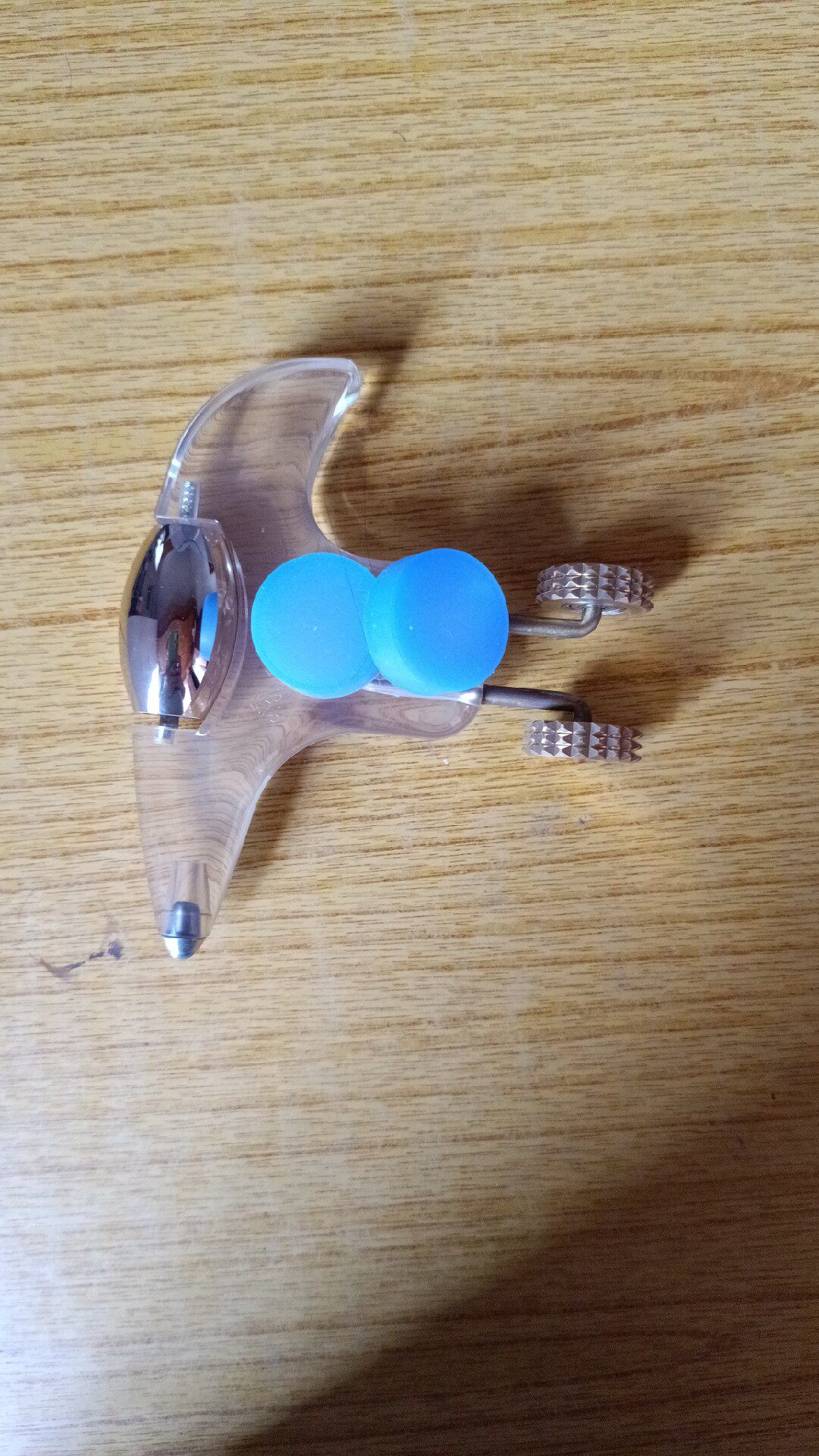 红光经络点穴铜齿轮大滚轮双层豪华型机器人针灸仪器按摩点穴面部