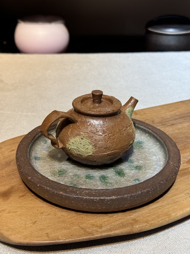 钧瓷原矿粗陶手工茶壶小容量