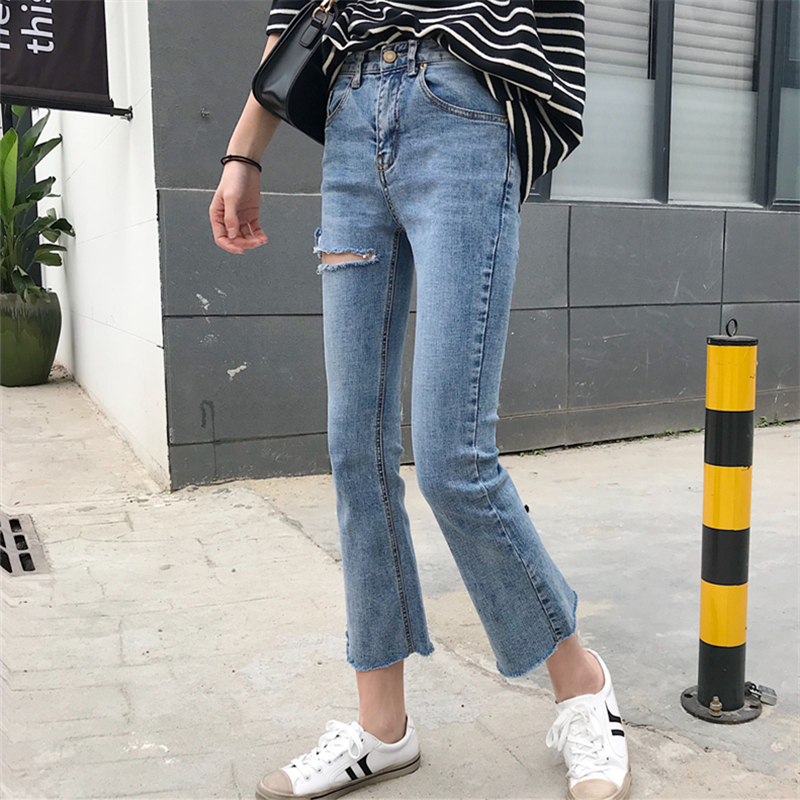 ÆÆ¶´Å£×пãÅ®¾Å·Ö¿ãÏÔÊݸßÑü2018пîÅ®×°´º×°º«°æchic΢À®°È¿ã×Ó