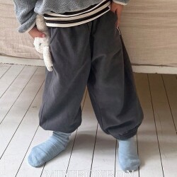 中大童男女童亲子百搭束脚裤 MiniBonbon韩国代购童装26秋小童661