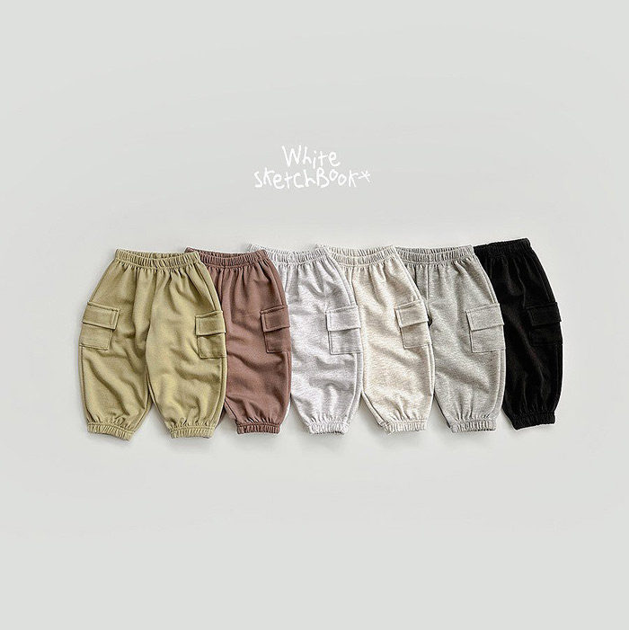 儿童纯色工装束脚运动裤 韩国进口童装代购26春款中大男童卫裤924