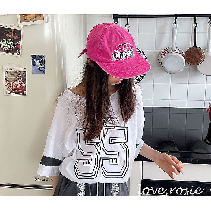 中大童女童宽松数字短袖T恤 LOVEROSIE韩国代购童装26夏款亲子947