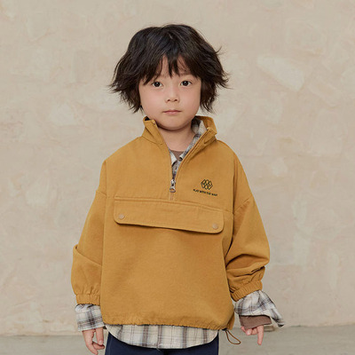 儿童立领套头时尚外套 NAVI韩国童装代购26春款中大男女童夹克003