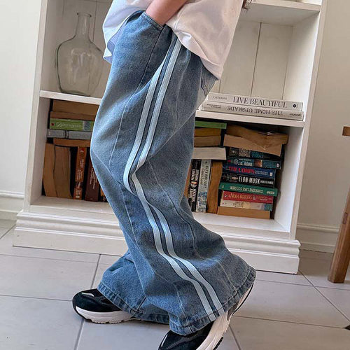 中大男女童双线宽松牛仔裤 MATILDA韩国代购童装26春儿童长裤986