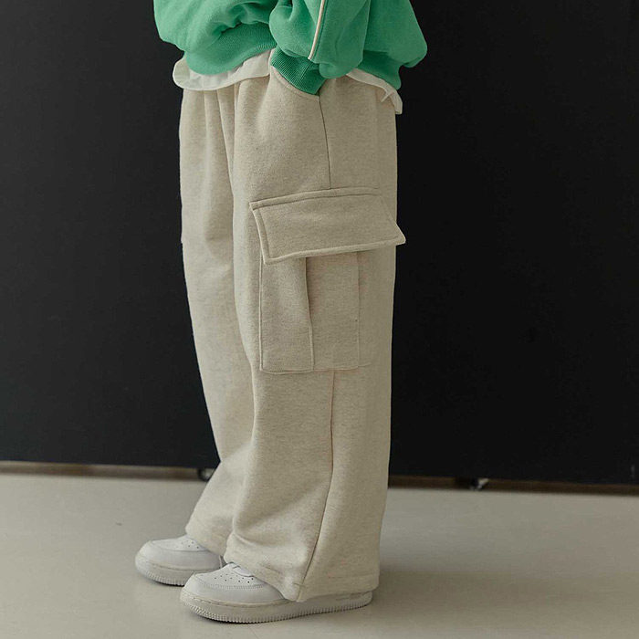 HEYDO儿童时尚直筒工装裤 韩国代购童装26春款中大男女童长裤1901