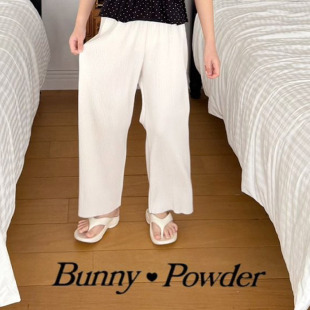 26夏款 中大童舒适百搭直筒裤 BUNNY韩国代购 童装 2301 亲子女童长裤