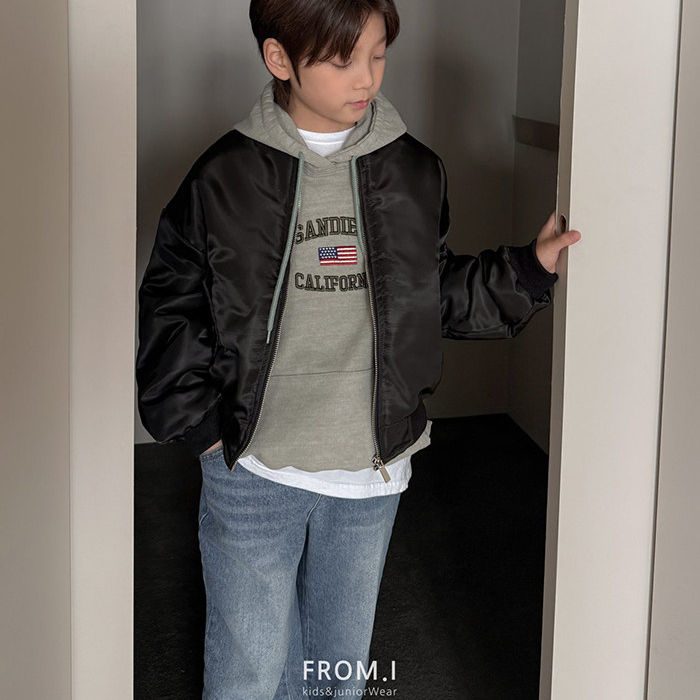 儿童棒球领飞行员夹克FROMI韩国代购童装26春款中大男女童外套515