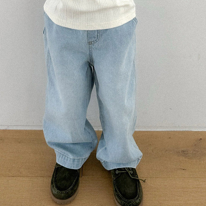 中小童儿童松紧腰牛仔裤Digreen韩国进口童装代购26春款男女童331