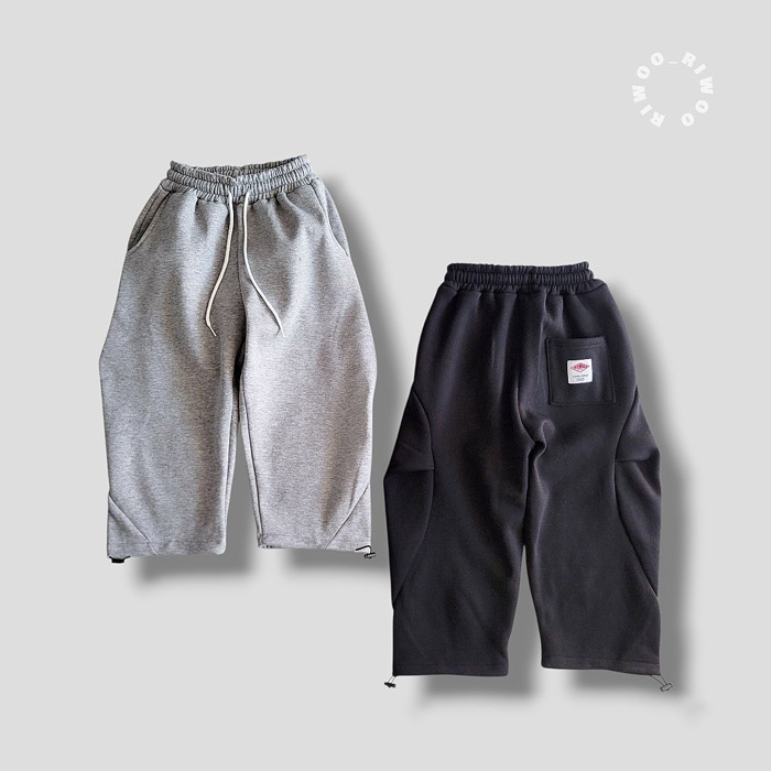 儿童抽绳收腿加绒休闲裤 韩国南大门童装25冬款中大男女童长裤415