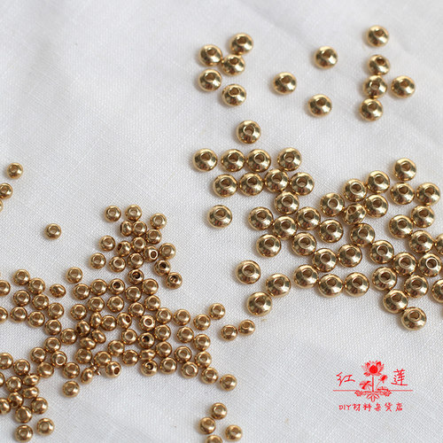 diy手工纯铜项链隔珠