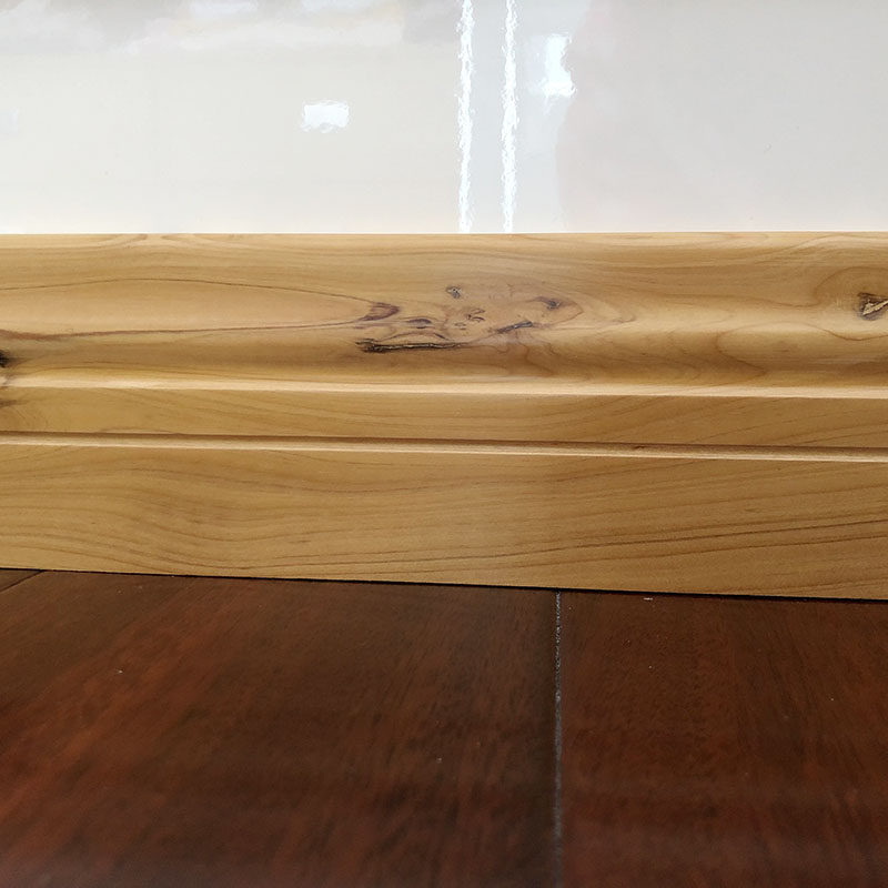 柏木实木踢脚线木地板配件墙角贴脚线地脚线