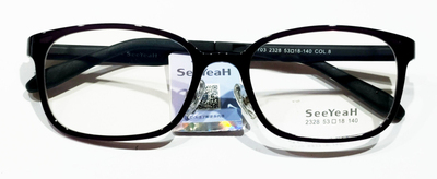 seeyeah男女通用黑框TR超轻舒适