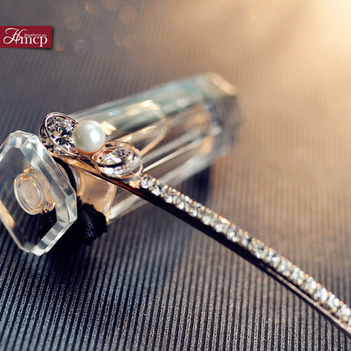 大号刘海边夹水钻气质优雅高级感