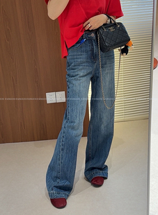 【显瘦没有之一】品质原单！复古时髦直筒烟管牛仔裤女