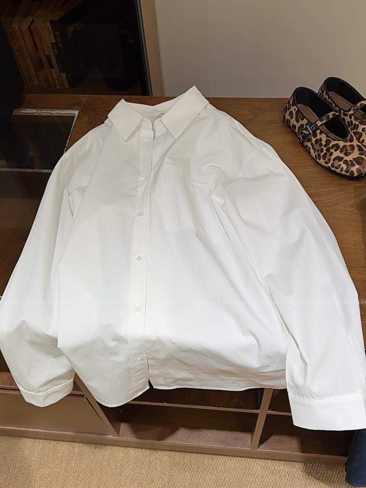 文艺i*s口袋设计 设计感衬衫女衬衣