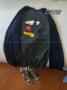 drea*～大爱米奇！大版慵懒风减龄插肩袖条纹长袖T恤女秋冬包邮