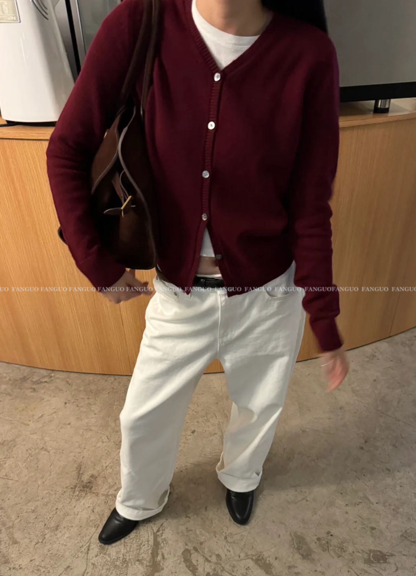 al***AT！简约高级！叠穿巨显瘦基础款 羊毛针织衫毛衣开衫女