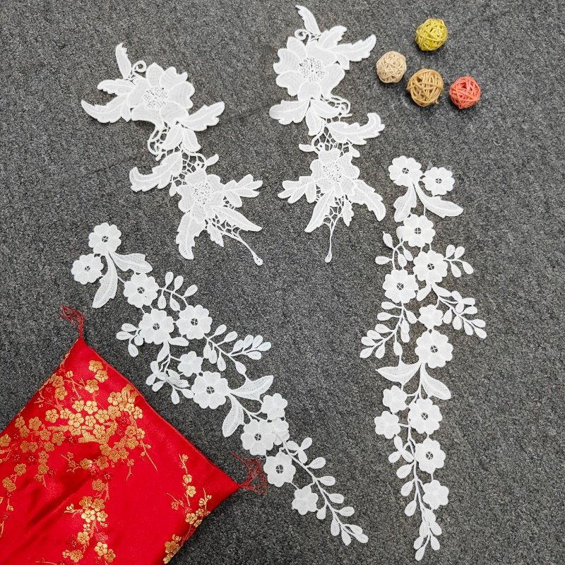 白色对称假领子 婚纱礼服 DIY 辅料 手工肩膀花装饰 服装花边配饰,居家布艺,花边,淘宝优惠券,粉丝福利购,淘宝优惠卷