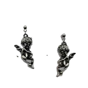 欧美时尚新款嘻哈耳饰饰品 巴洛克小天使恶魔耳钉