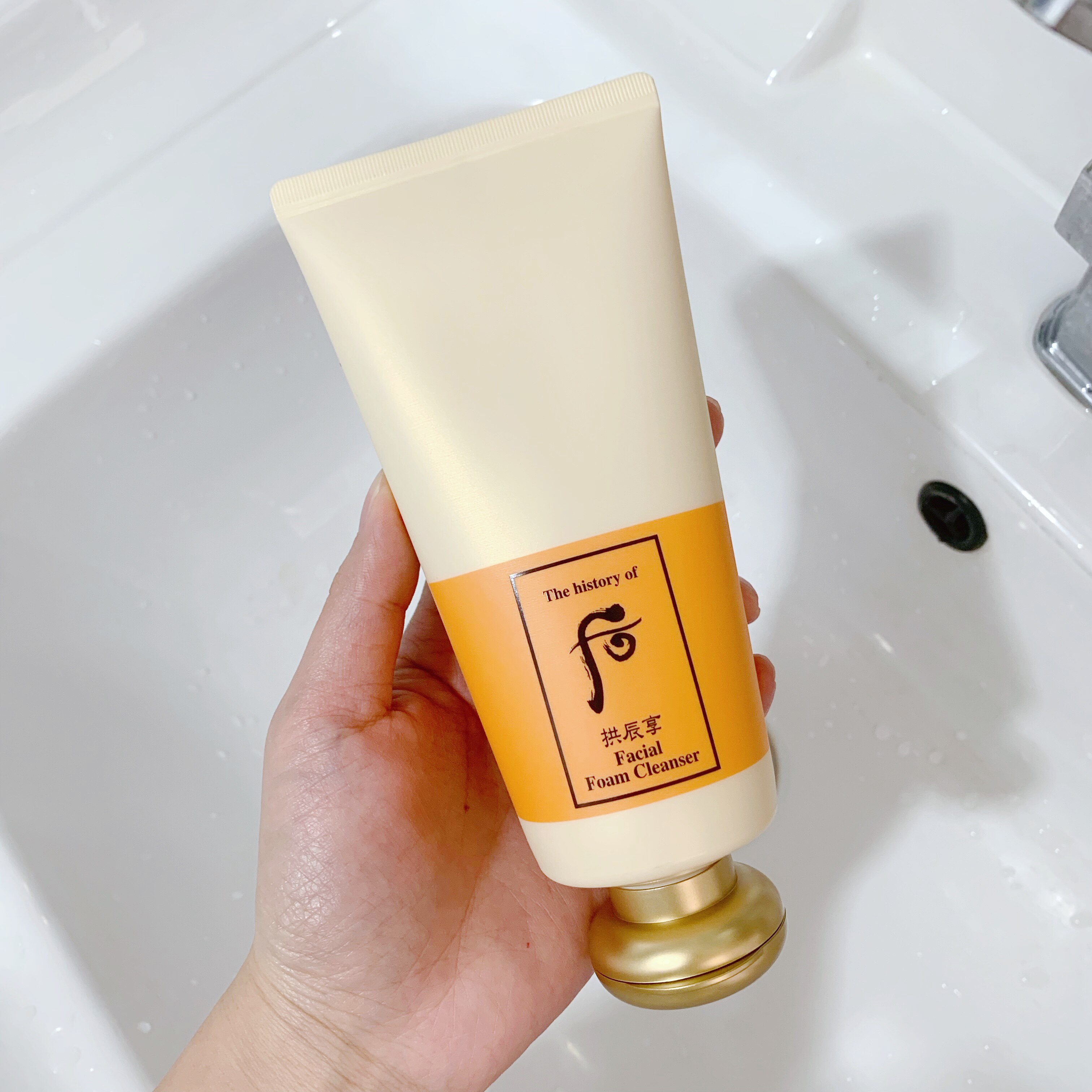 韩国whoo后拱辰享洗面奶 女 水妍 津率享 深层泡沫清洁面乳 180ml