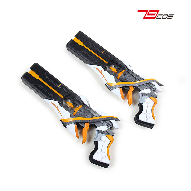 79cos崩坏三天火圣裁双枪cosplay道具服定做武器装备