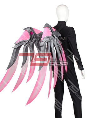 79cos守望先锋安娜粉红天使皮肤翅膀B款展开精品动漫cosplay道具