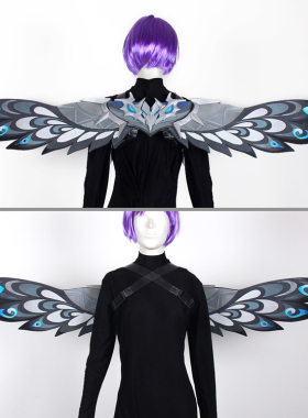 79cos原神神里凌华雪隐之翼翅膀cosplay道具服定做武器装备